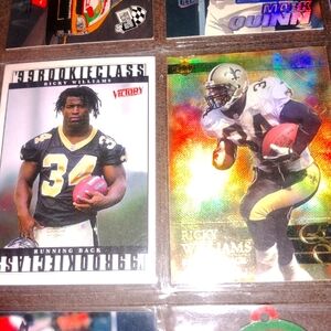 Lot of 2 Ricky Williams Rookie Cards